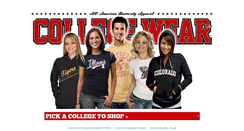 Desktop Screenshot of collegewear.com