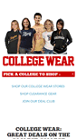 Mobile Screenshot of collegewear.com